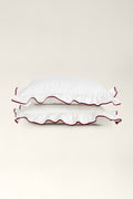 Beni ruffled satin pillowcases