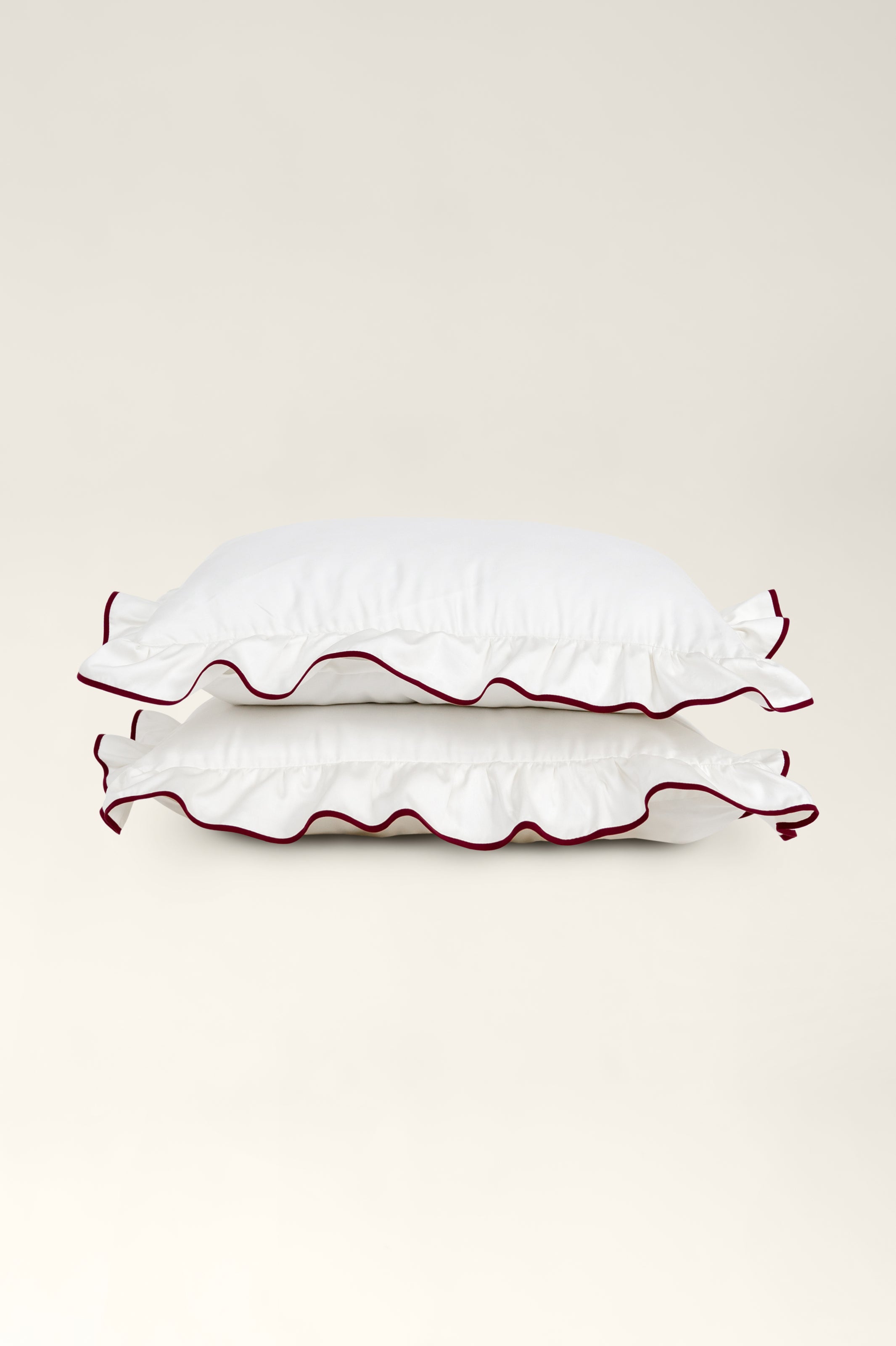 Beni ruffled satin pillowcases