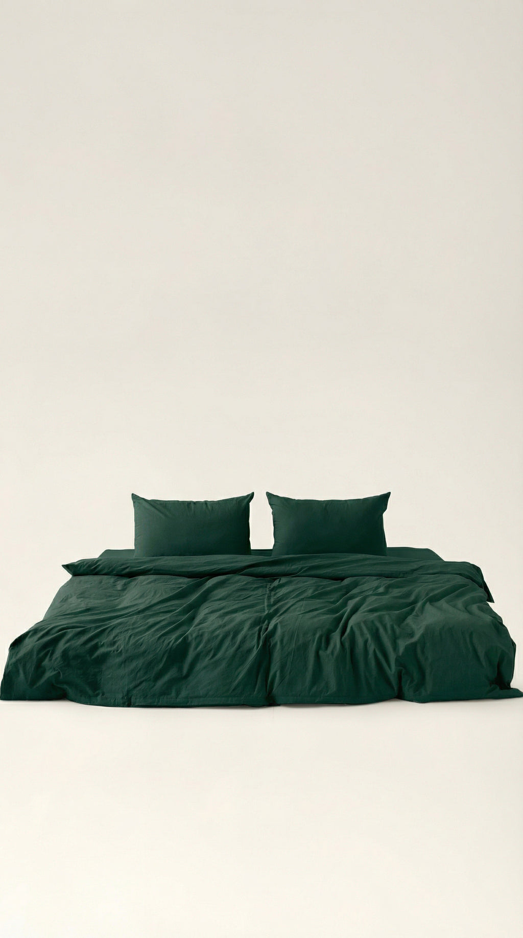 Washed cotton bedding Moss