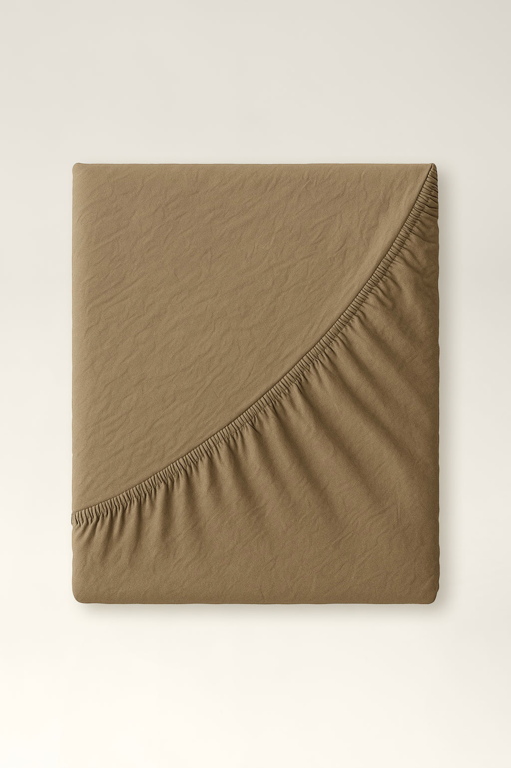 Washed cotton bedding with ruffles Amber