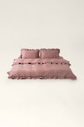 Ruffle satin bedding set – Ely