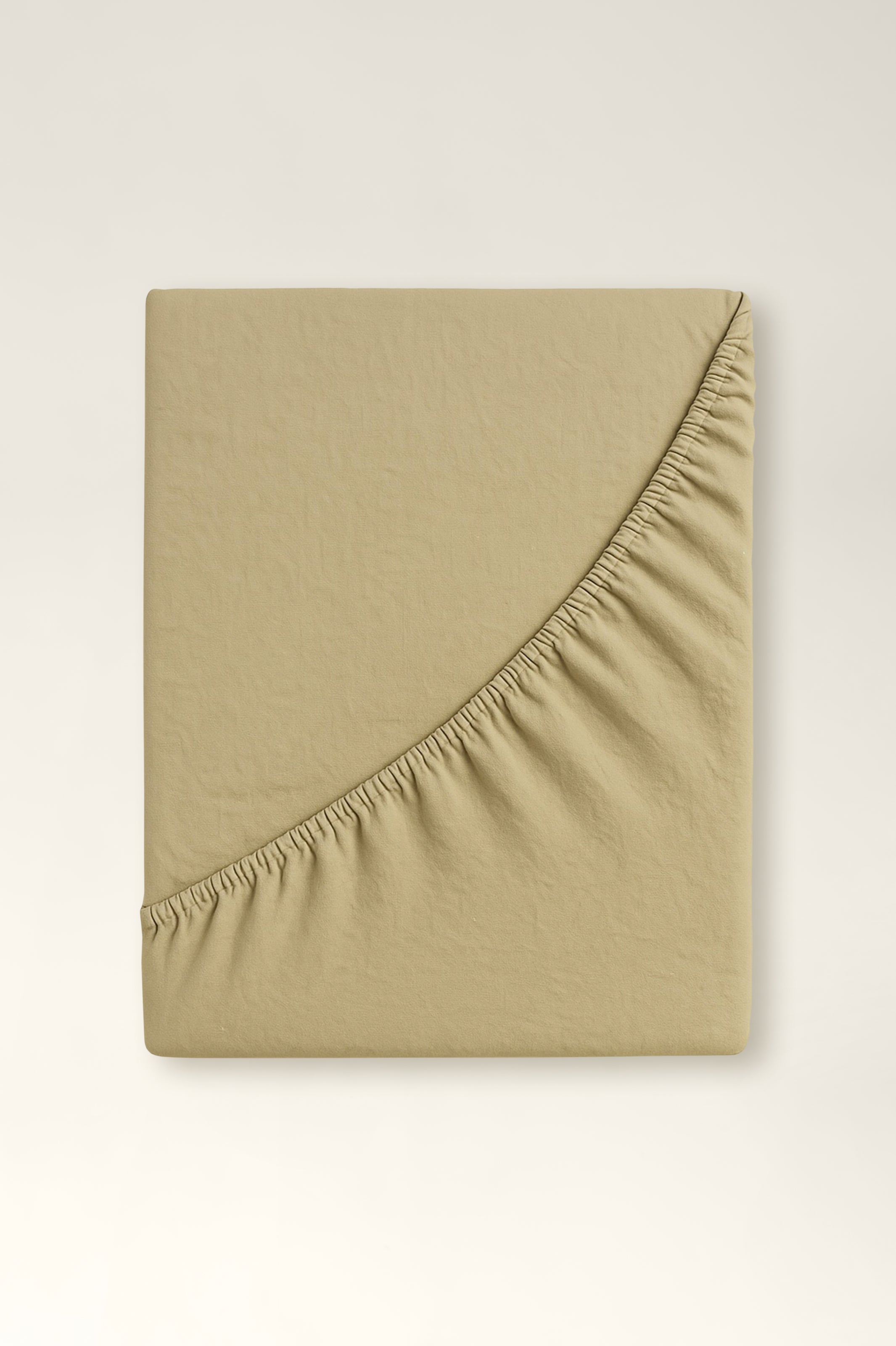 Washed cotton sheet Pistachio