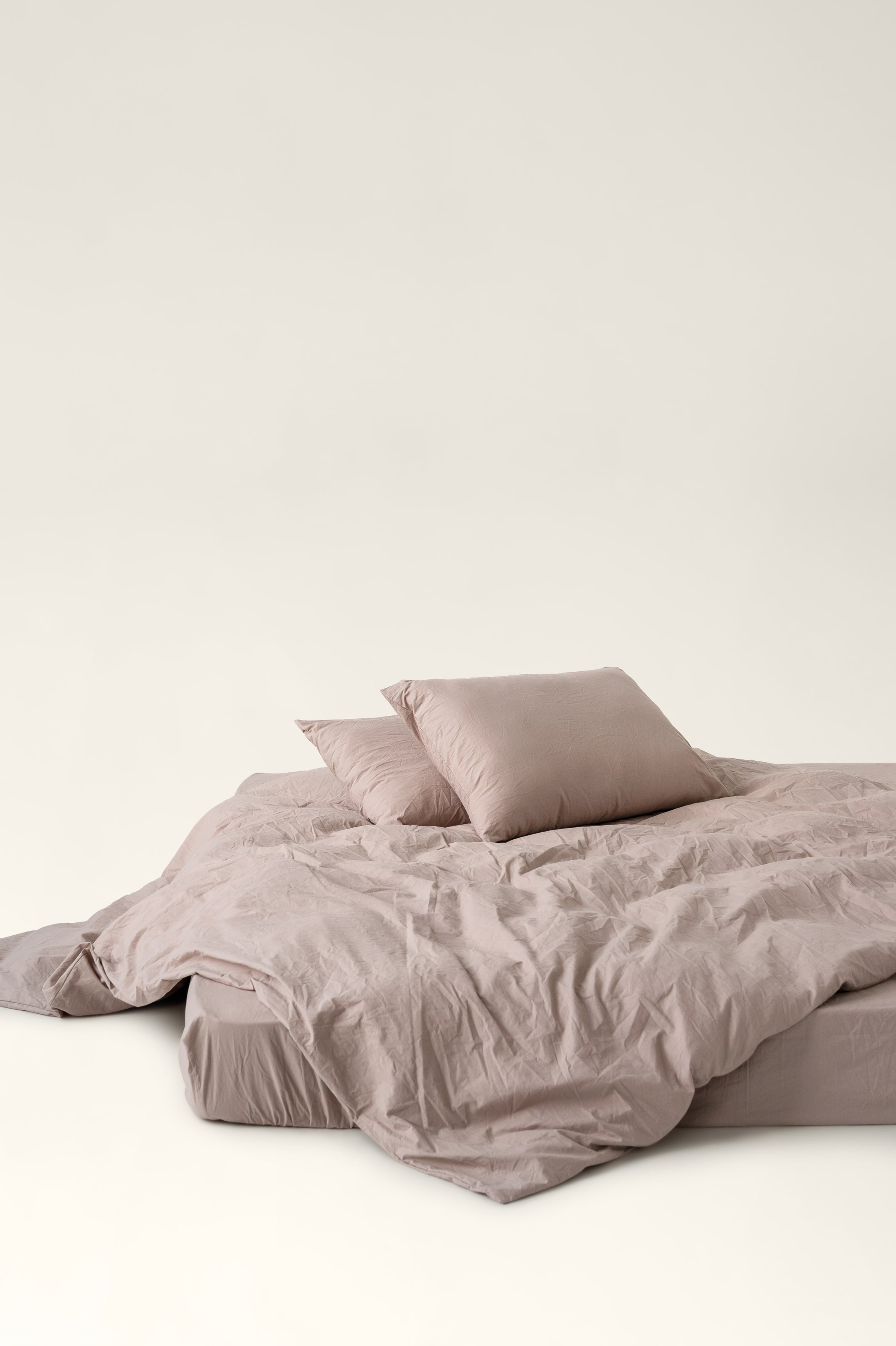 Washed cotton sheet Sand