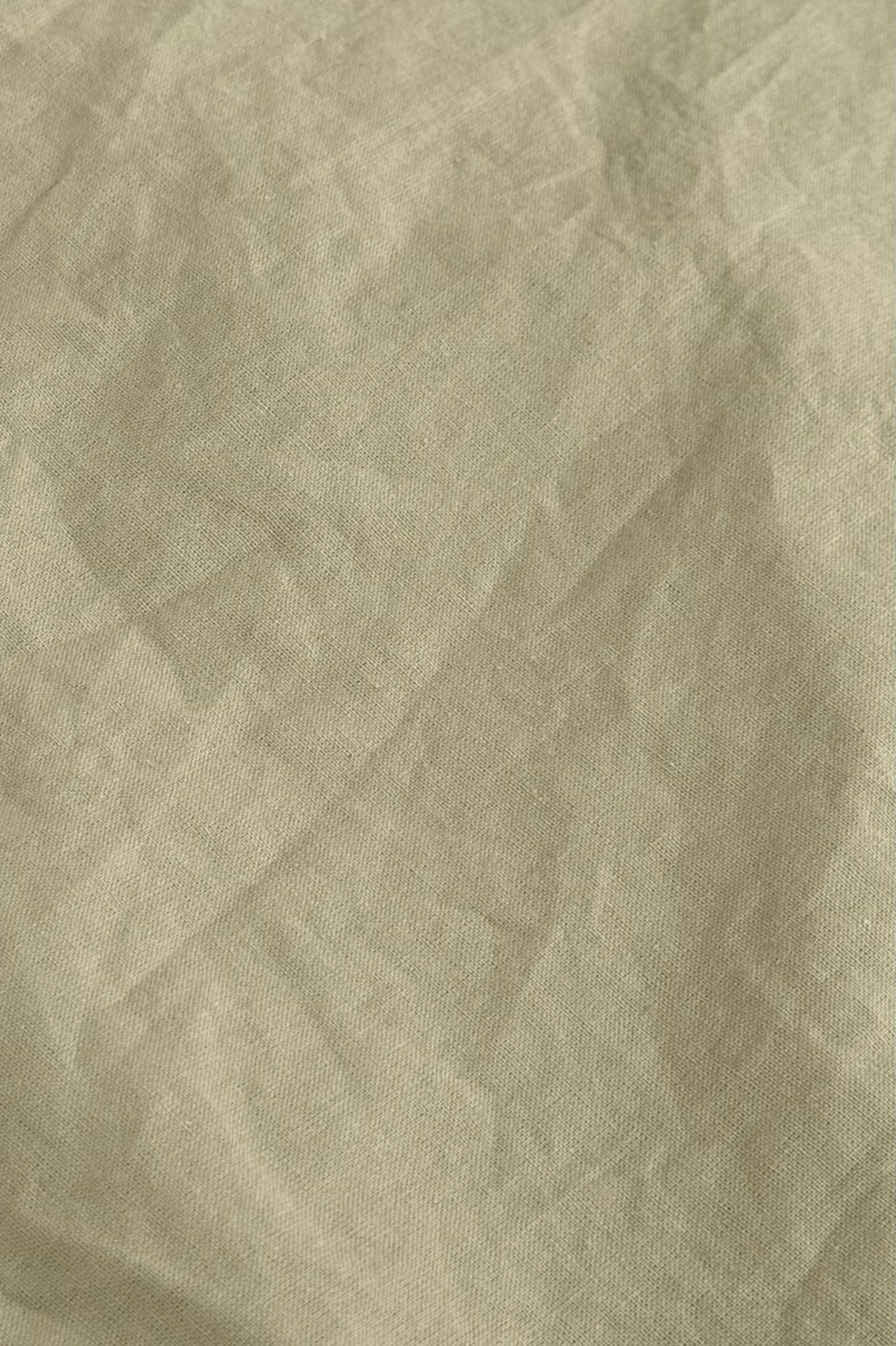 Washed cotton sheet Pistachio