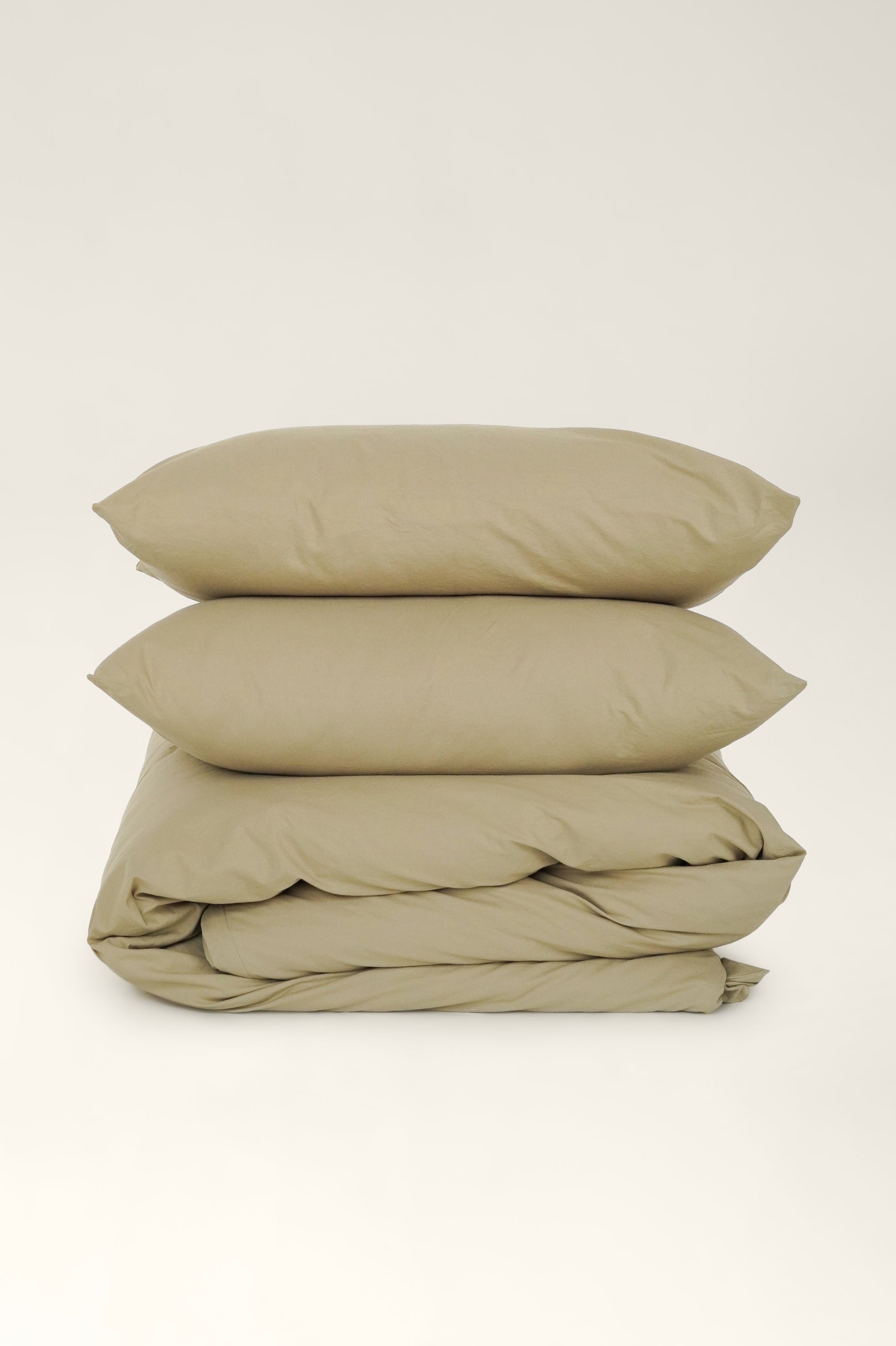 Washed cotton bedding Pistachio