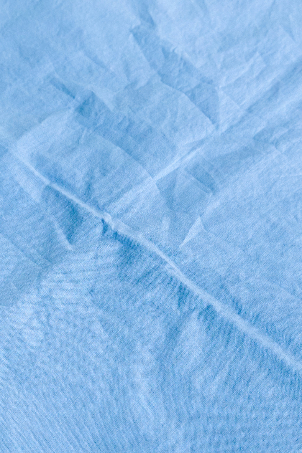 Washed cotton duvet cover Sky