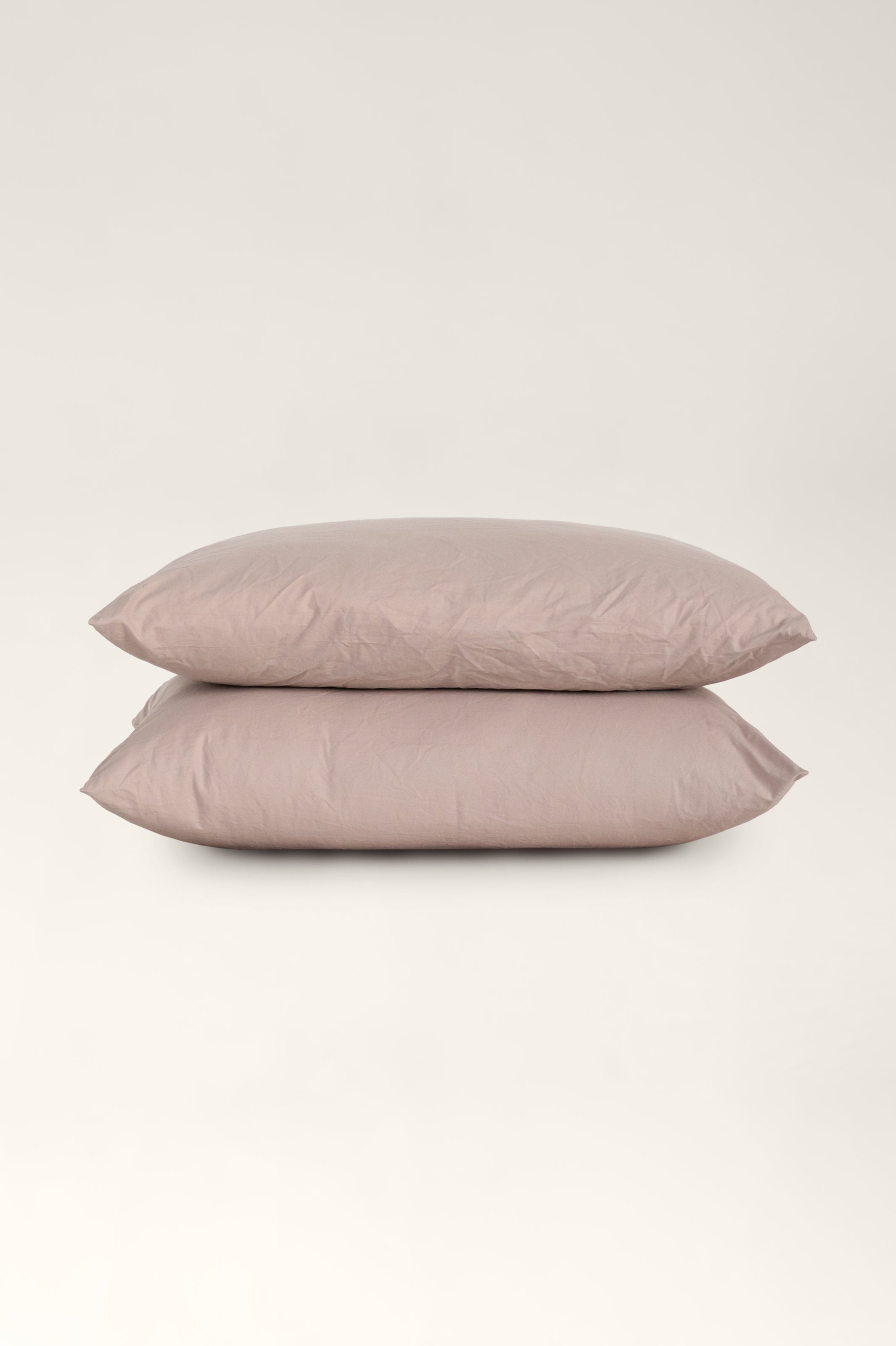 Washed cotton pillowcases Sand