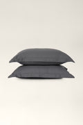 Graphite satin pillowcases