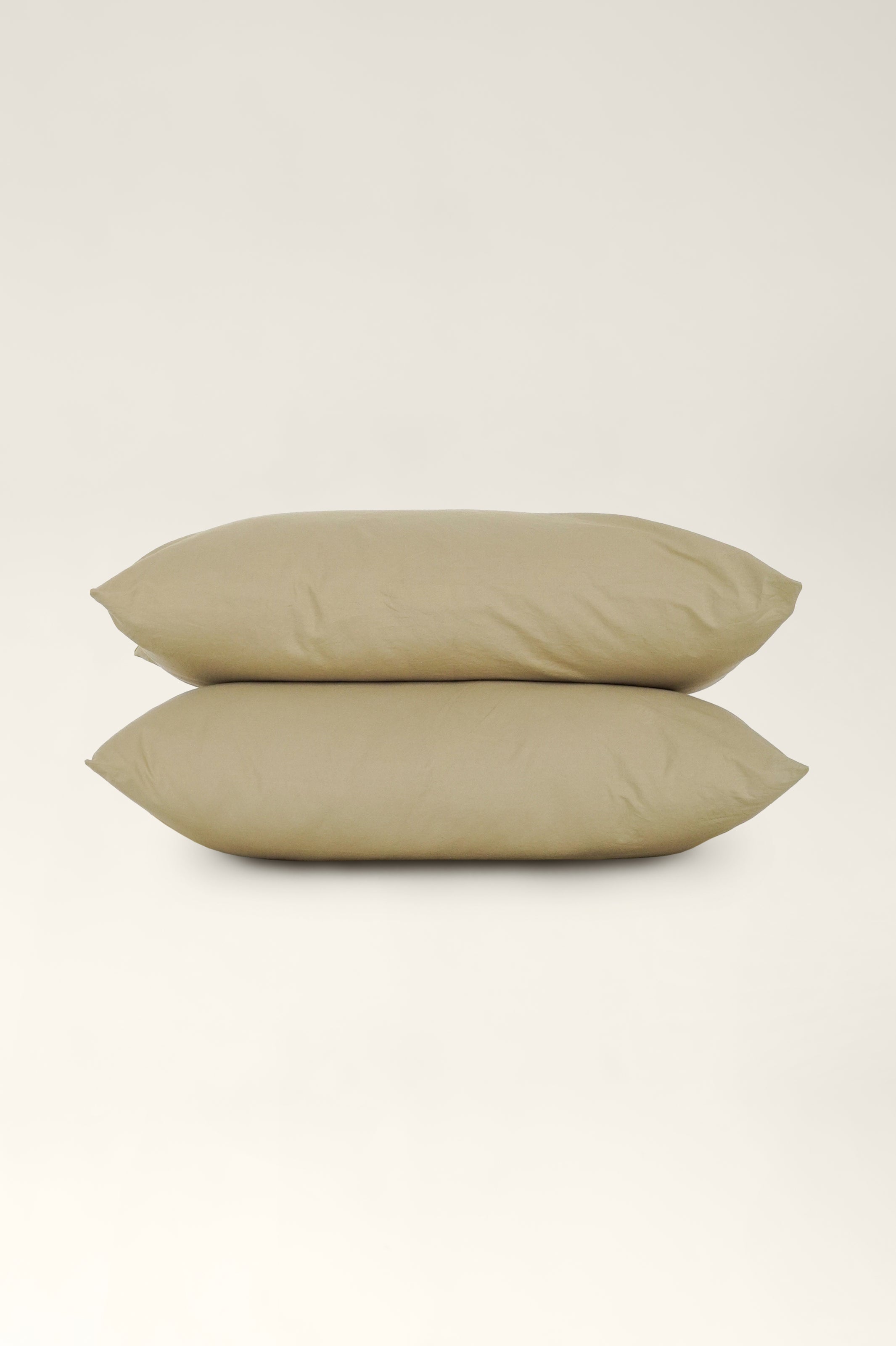 Washed cotton pillowcases Pistashio