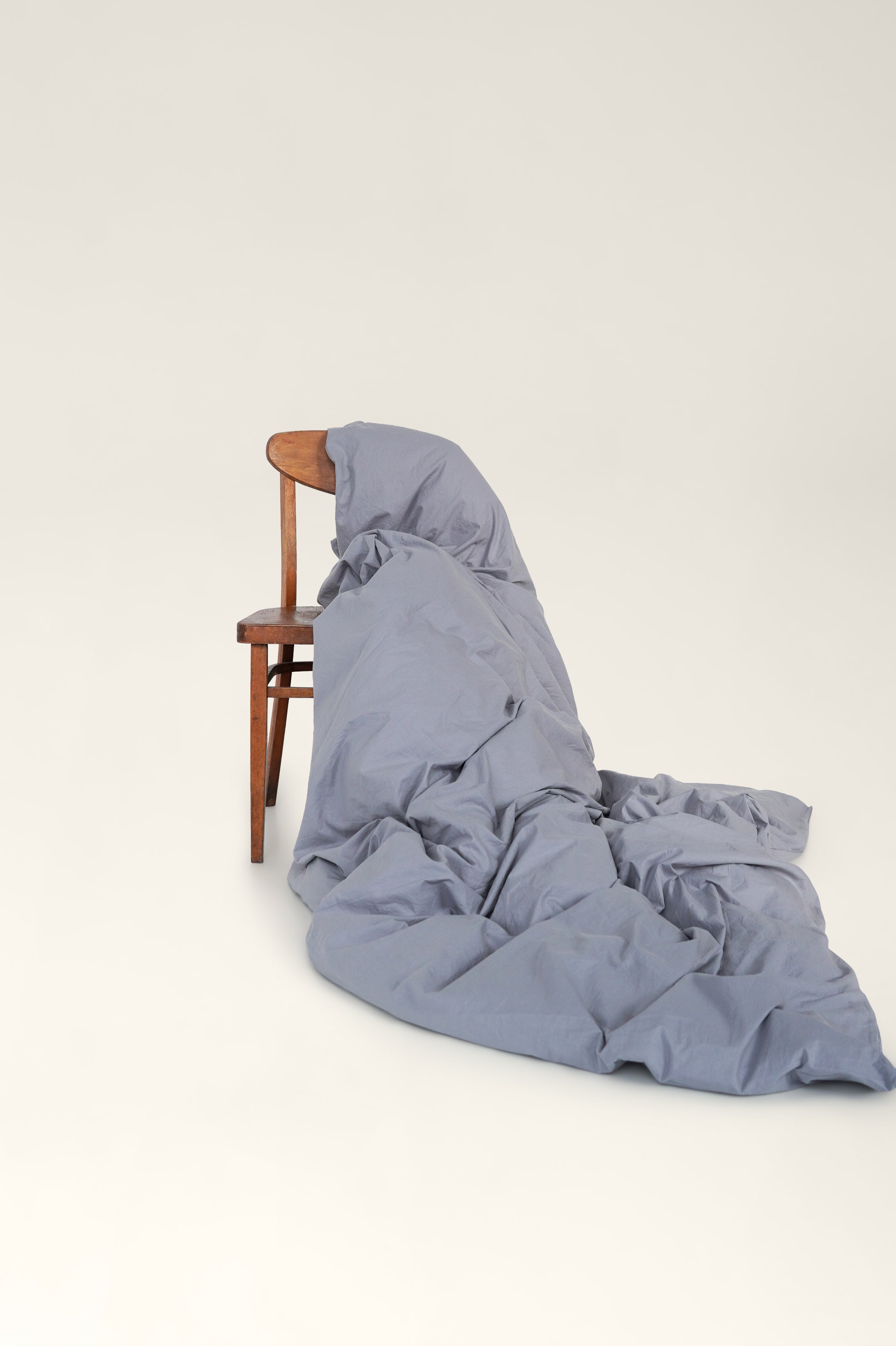 Washed cotton duvet cover Ash