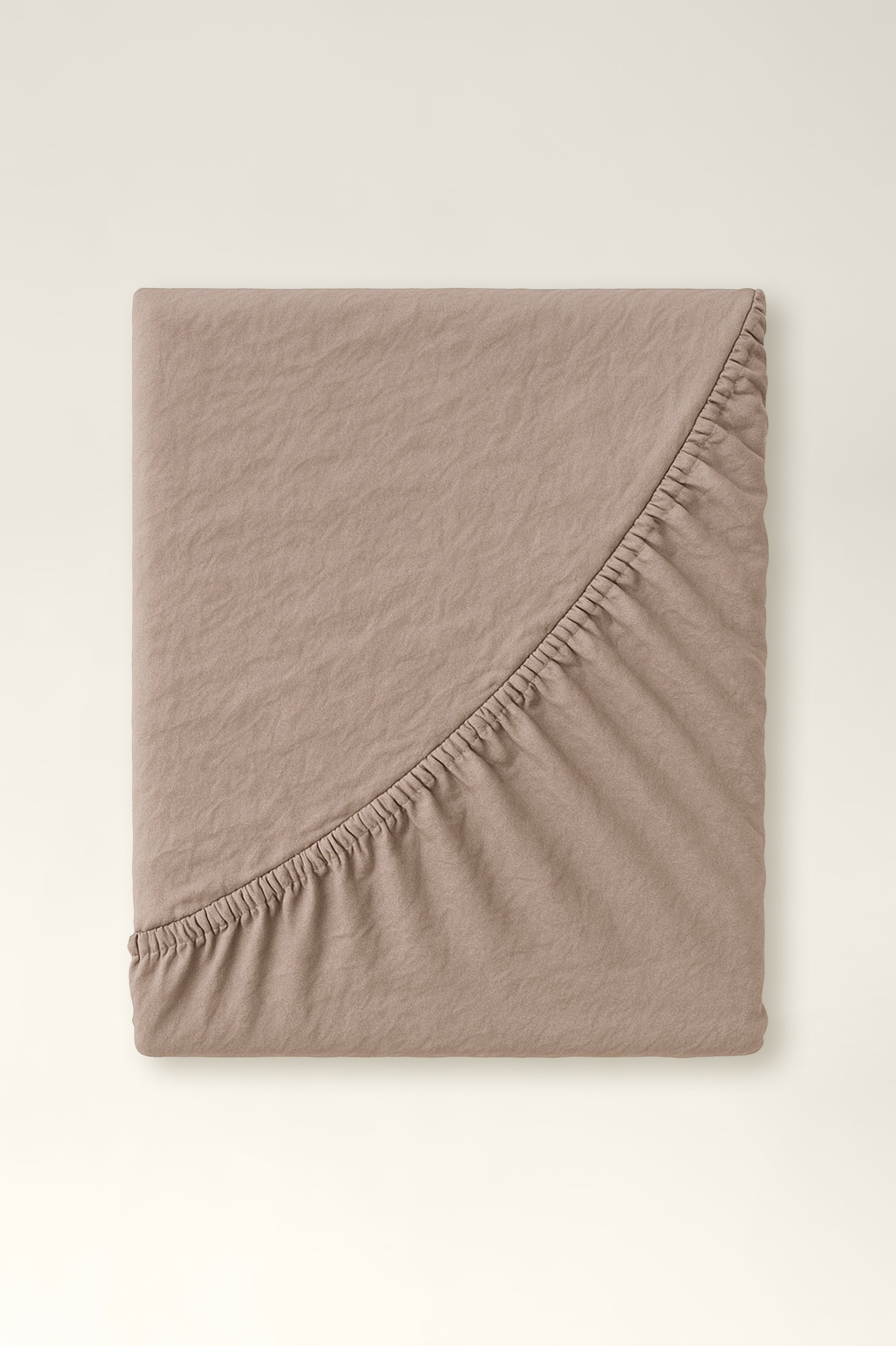 Washed cotton sheet Sand