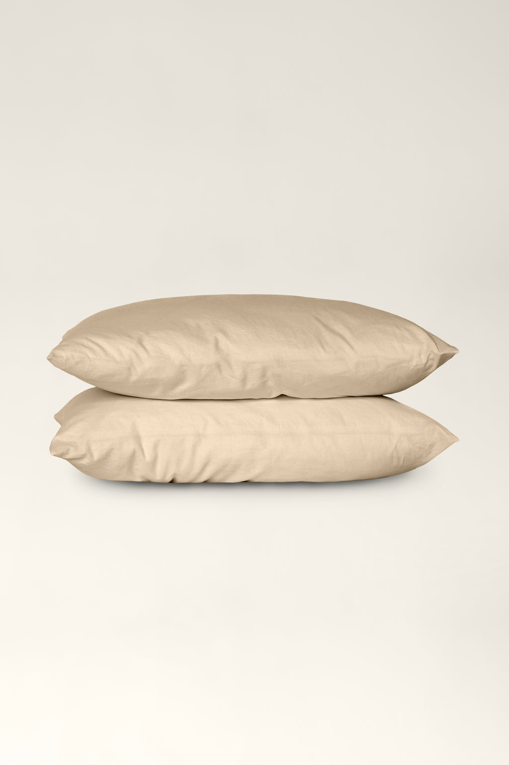 Washed cotton pillowcases Oat