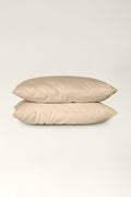 Washed cotton pillowcases Oat
