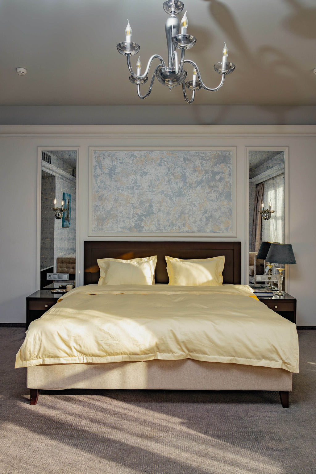 Satin bedding Butter