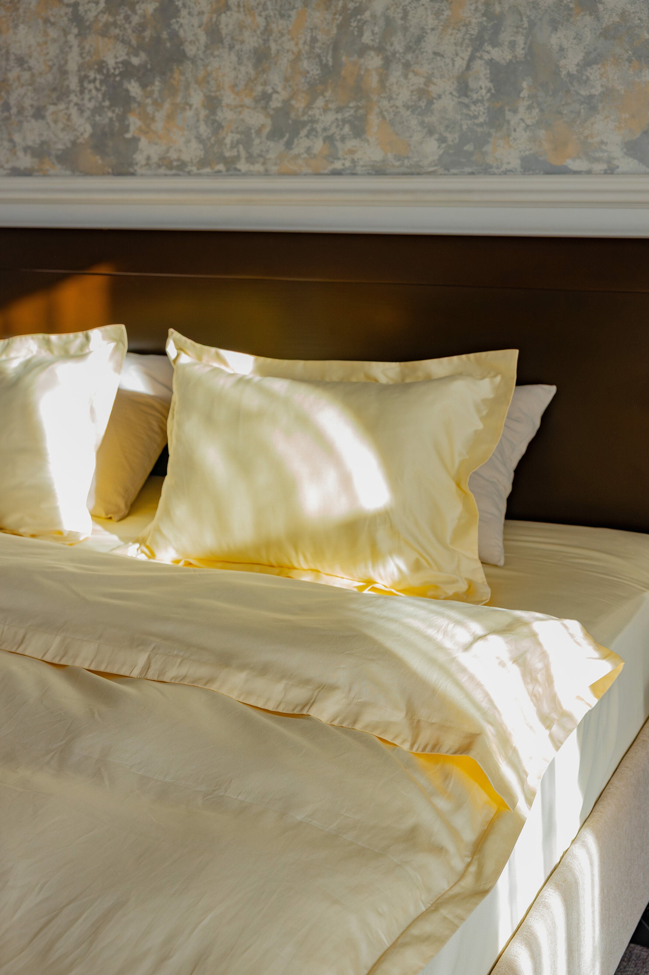 Satin bedding Butter