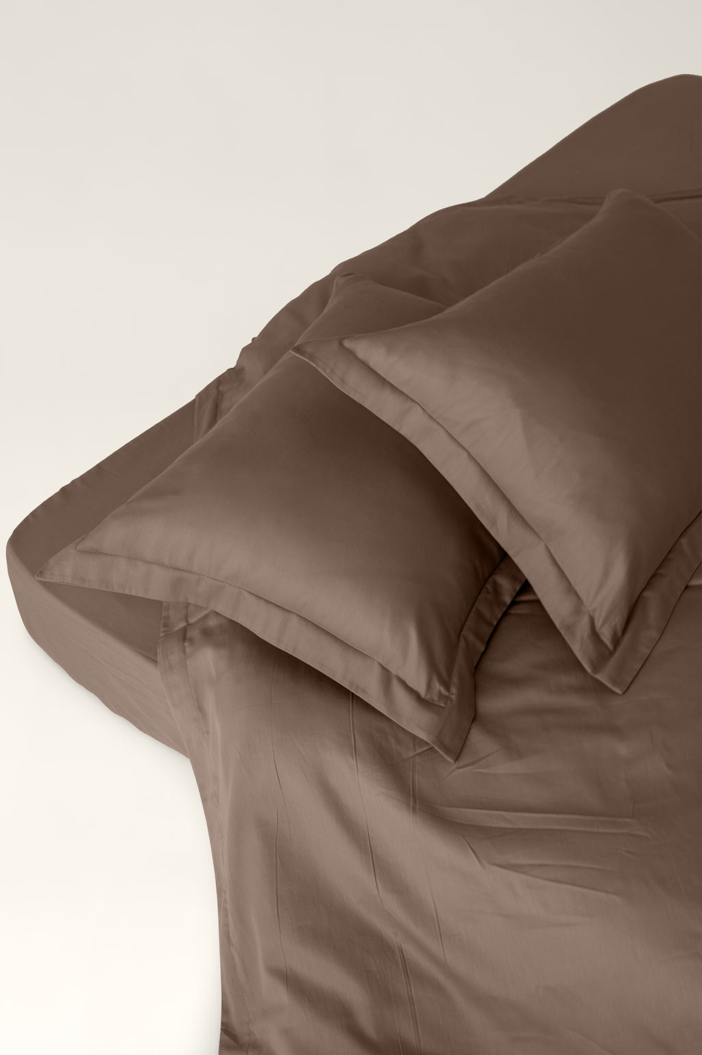 Satin bedding Santal