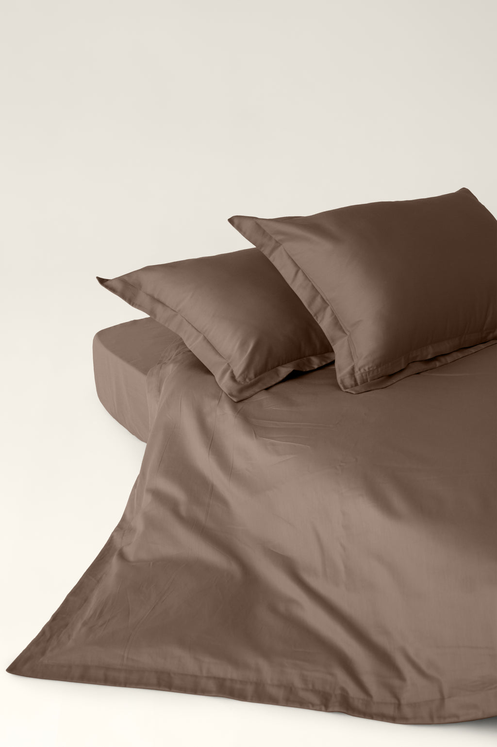 Satin bedding Santal