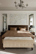 Satin bedding Santal