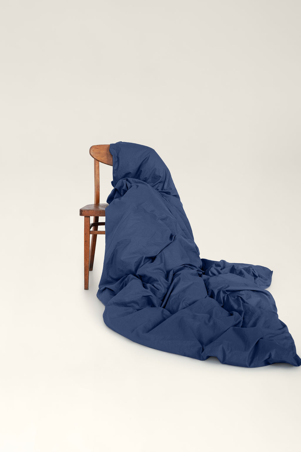 Washed cotton bedding Navy