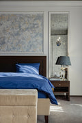 Washed cotton bedding Navy