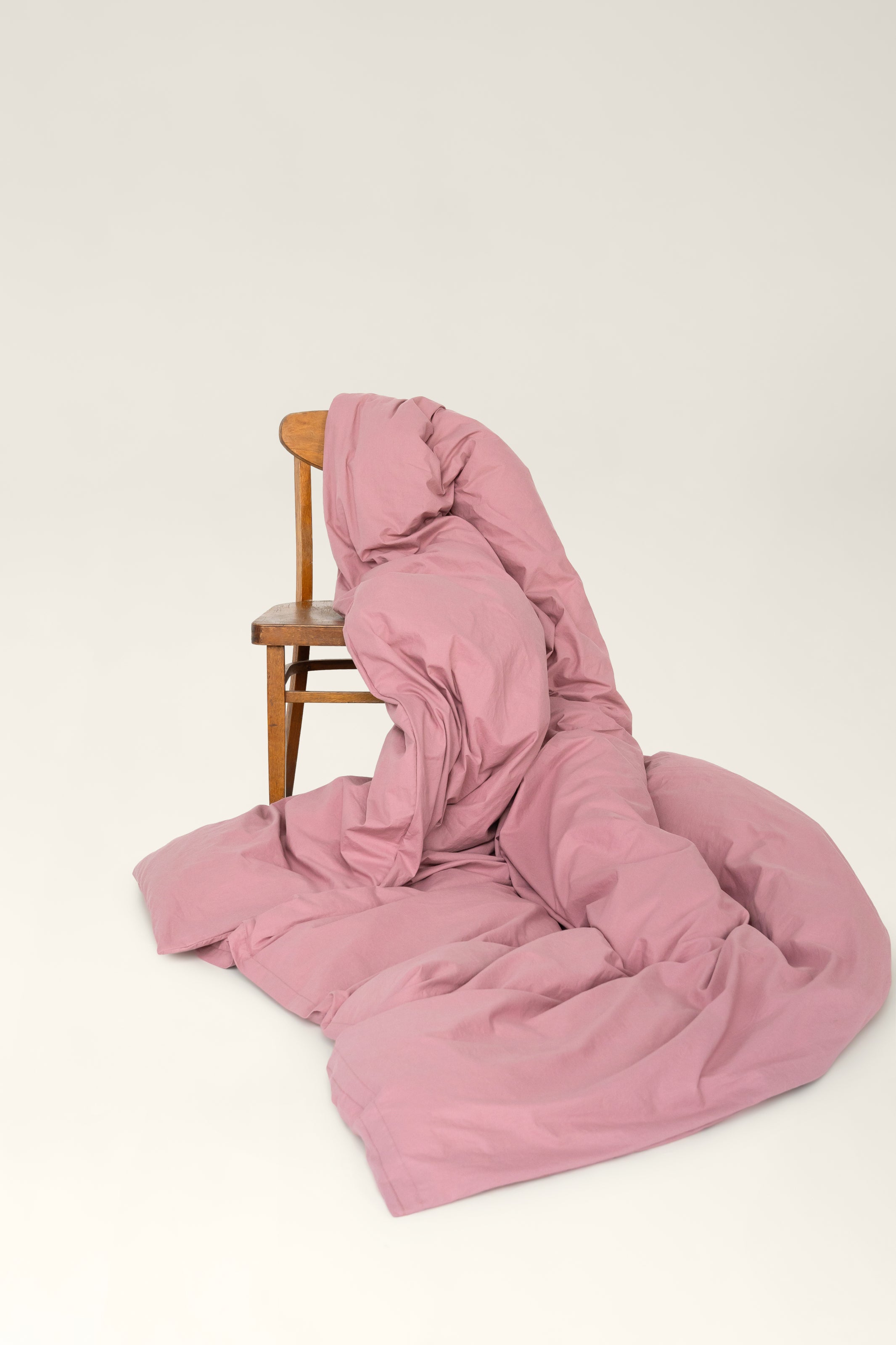 Washed cotton bedding Strawberry pink