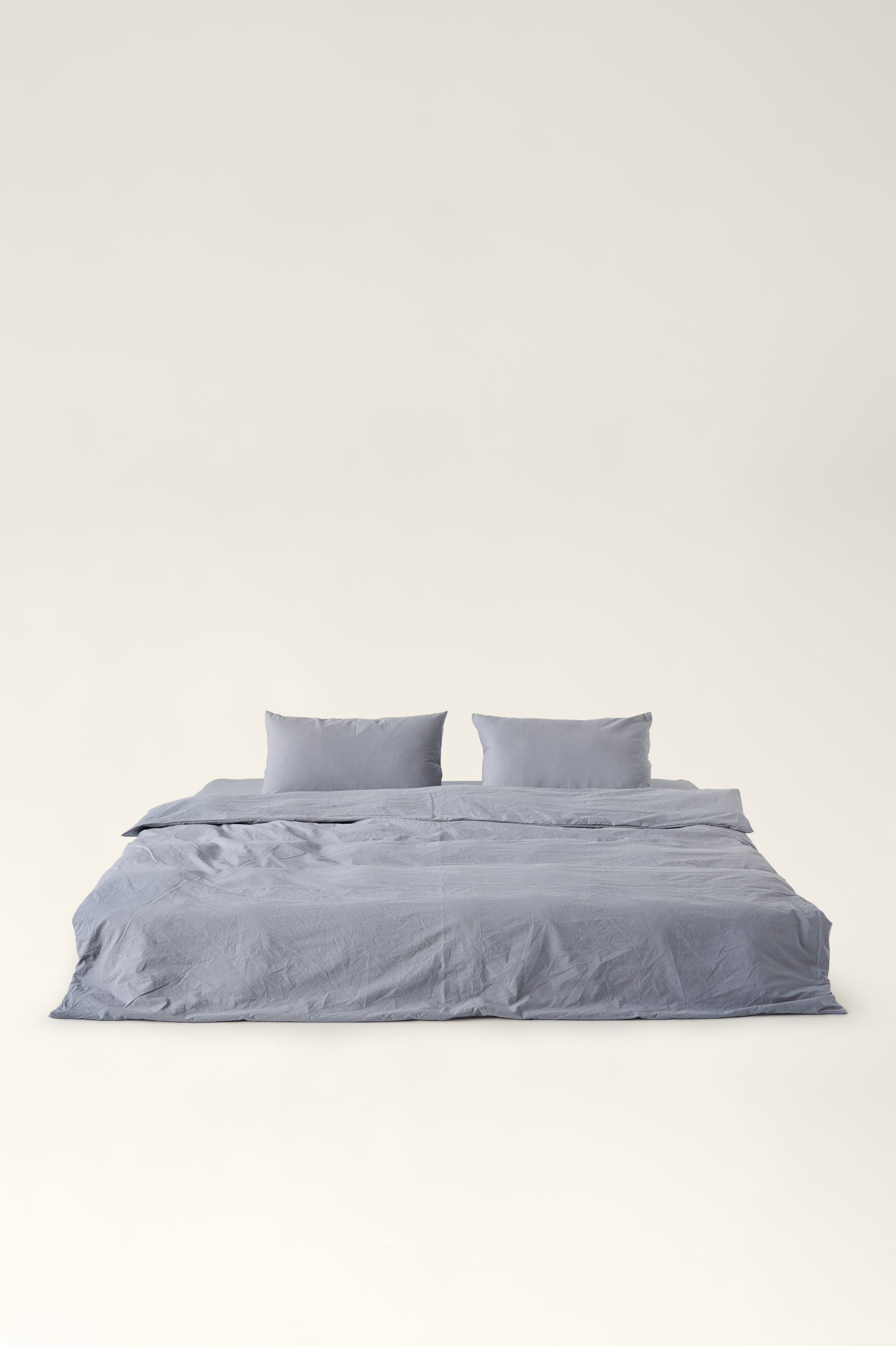 Washed cotton bedding Ash